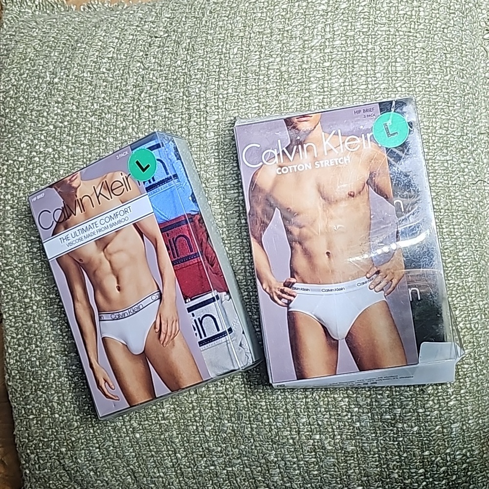 Calvin Klien Cotton Stretch Mens Briefs Lot of 2 Packs